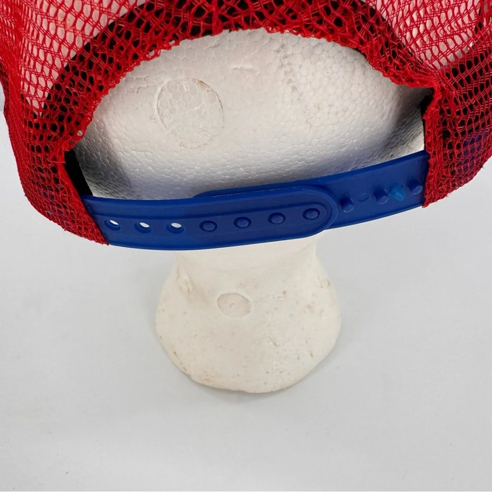 Marvel‎ Amazing Spiderman Mesh Baseball Snap Back Hat Cap Blue White